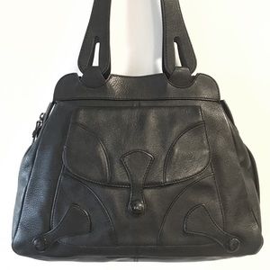 Marc Jacobs black leather handbag